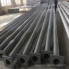 Poteaux en métal galvanisés par Q235 pour allumer, prix rond en acier de poteau pour le poteau extérieur de 12m